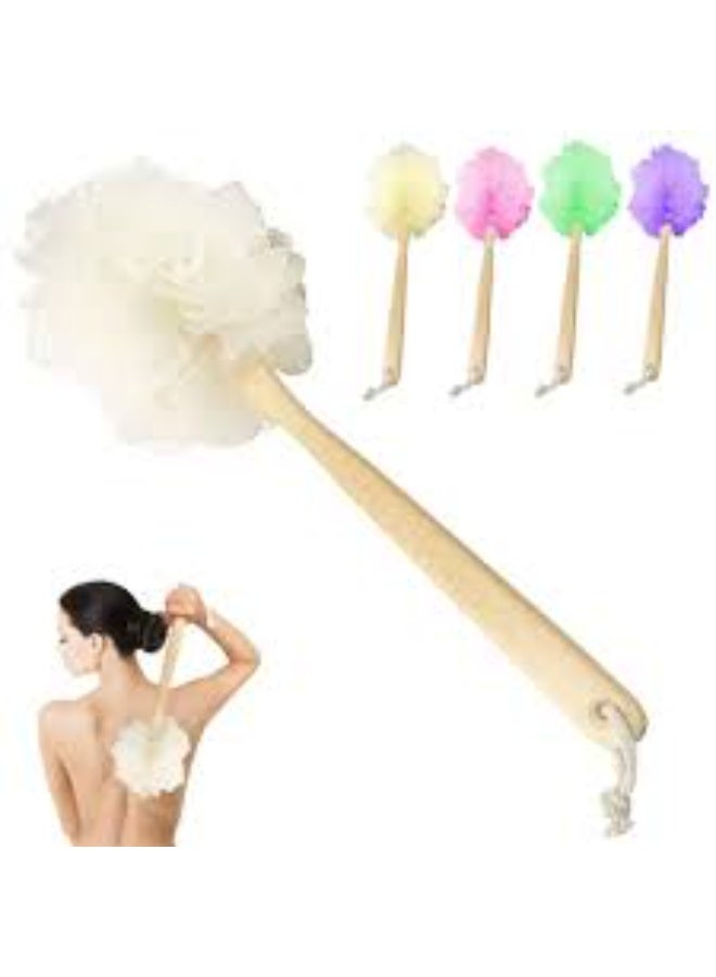 فرشاة حمام بمقبض خشبي من مايا أكسسوارز (قد يختلف اللون) قطعة واحدة - Image 3