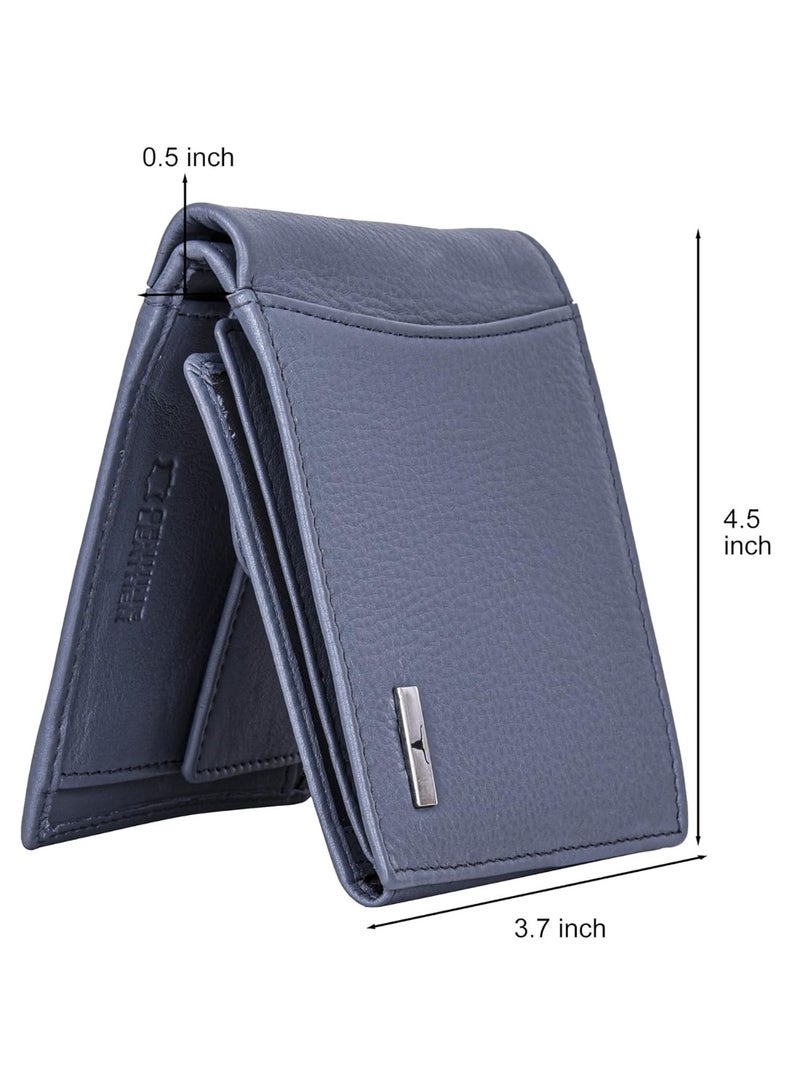 URBANFOREST URBAN FOREST Oliver Pale Blue Leather Wallet for Men - Image 2