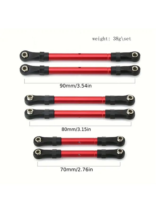 Red Remote Control Car Pull Rod Upgrade for Traxxas Hoss Slash Rustler 4WD - Image 2
