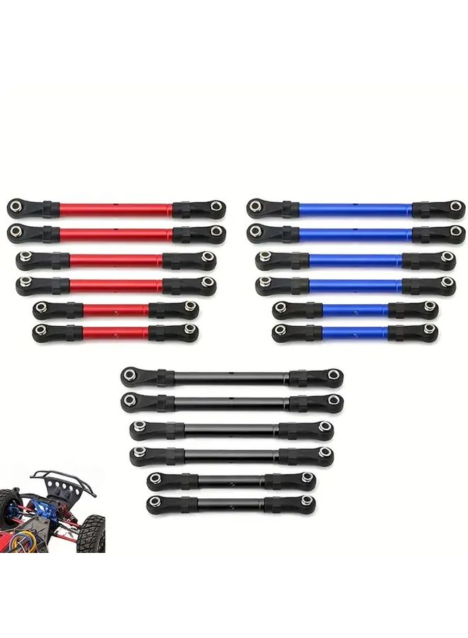 Red Remote Control Car Pull Rod Upgrade for Traxxas Hoss Slash Rustler 4WD - Image 1