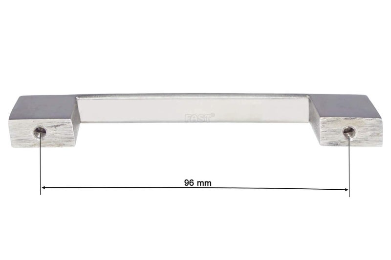 FAST مقبض خزانة من الفولاذ المقاوم للصدأ CP40S بلمسة فضية غير لامعة لباب خزانة الملابس وجميع الأدراج الأخرى 2 قطعة (96 مم 4 بوصة) - Image 5