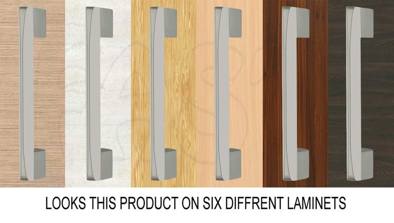 FAST مقبض خزانة من الفولاذ المقاوم للصدأ CP40S بلمسة فضية غير لامعة لباب خزانة الملابس وجميع الأدراج الأخرى 2 قطعة (96 مم 4 بوصة) - Image 4