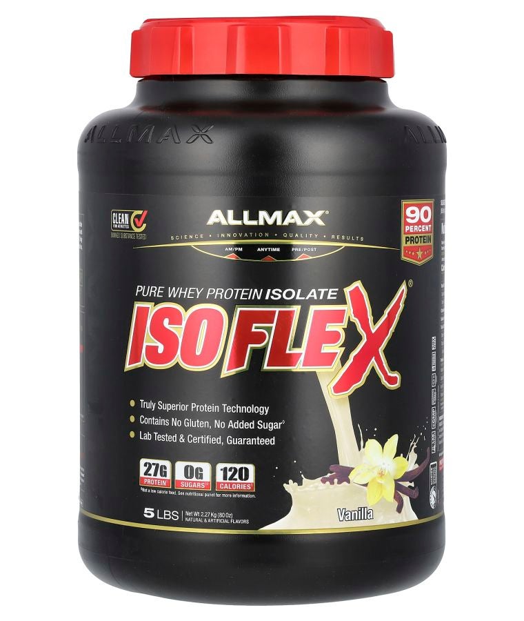 Allmax ISOFLEX® Pure Whey Protein Isolate Vanilla 5 lbs (2.27 kg)