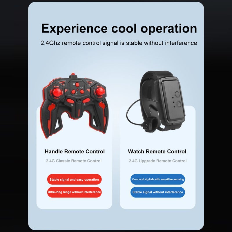 Gesture sensor remote control car four-wheel drive off-road electric stunt deformation twist car children's boy toy car - Image 2