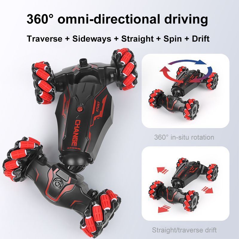 Gesture sensor remote control car four-wheel drive off-road electric stunt deformation twist car children's boy toy car - Image 4