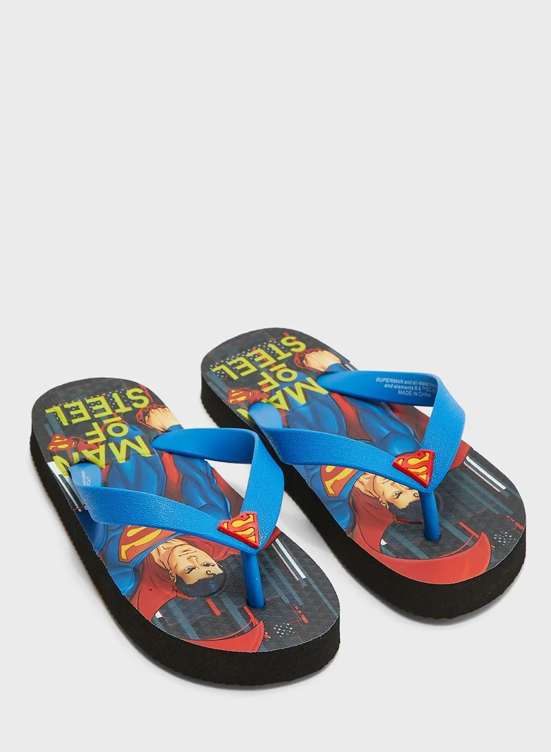 Warner Bros Kids Superman Flip Flop
