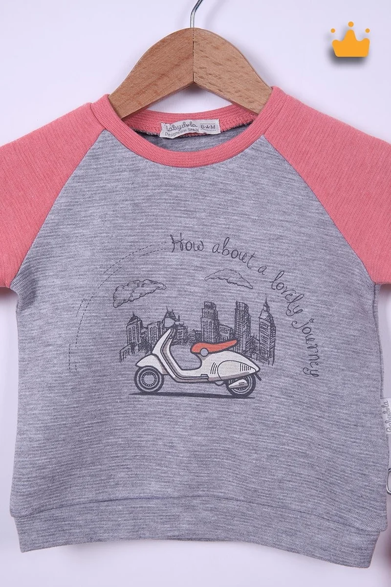 بينو بيبي Babyhola 6-24 Months Motocycle Girl Boy Baby Child Tracksuit Set 12043