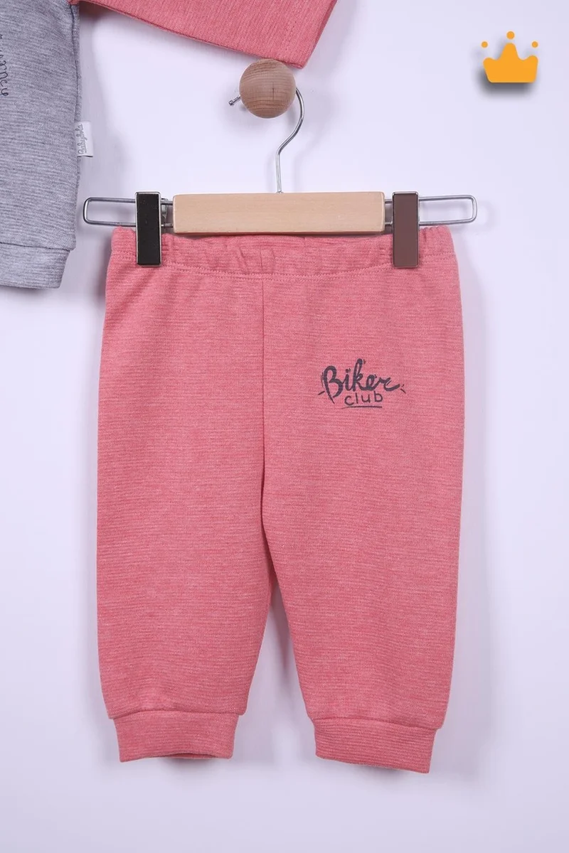 بينو بيبي Babyhola 6-24 Months Motocycle Girl Boy Baby Child Tracksuit Set 12043