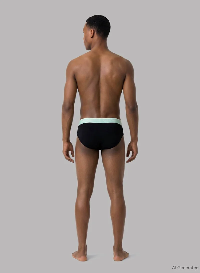CALVIN KLEIN  3 Pack Hip Briefs - Icon Cotton Stretch for Men | Best Price UAE