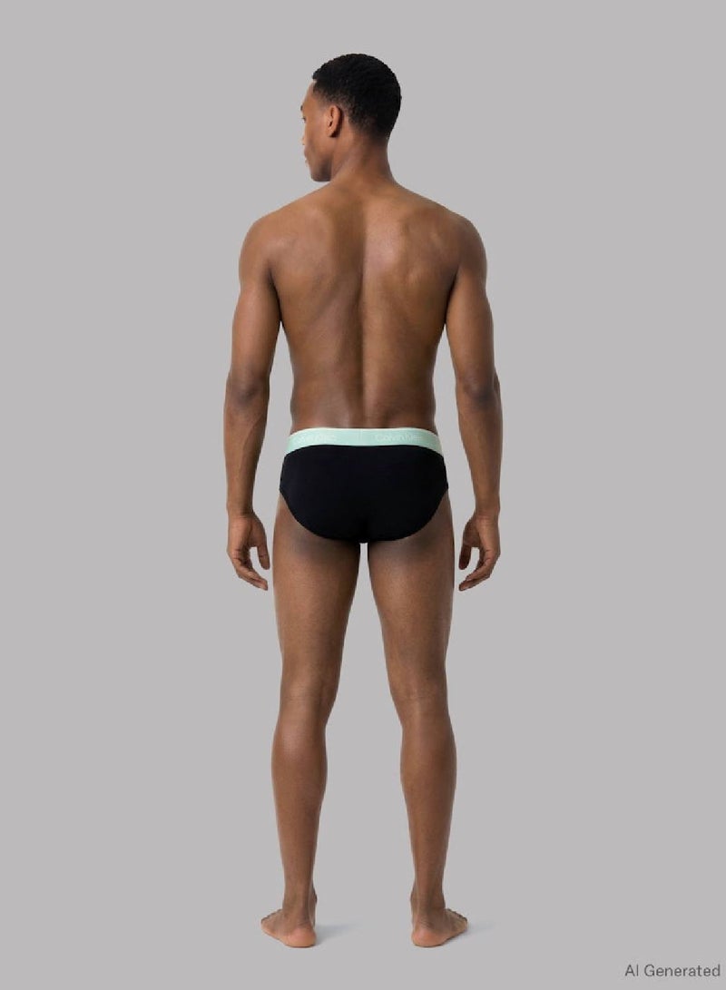 كالفن كلاين طقم 3 سراويل داخلية بريف - آيكون كوتون ستريتش - Image 4