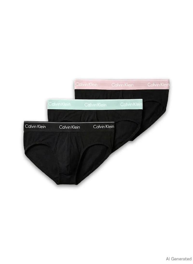 3 Pack Hip Briefs - Icon Cotton Stretch