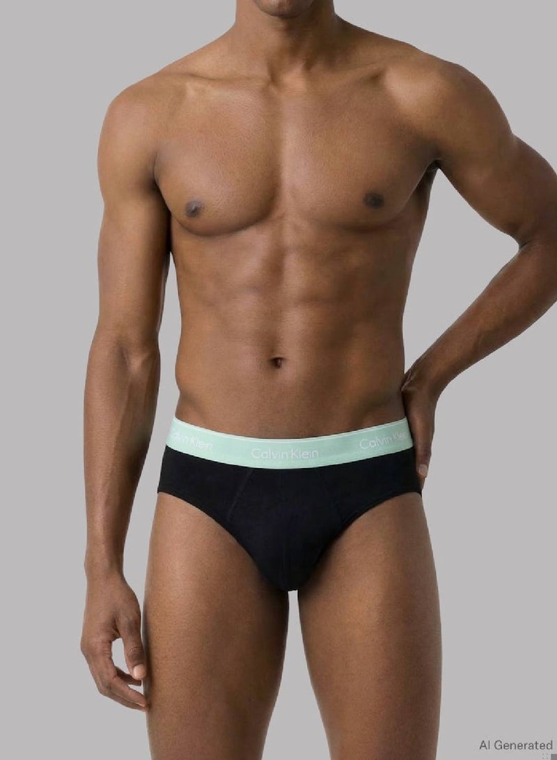 كالفن كلاين طقم 3 سراويل داخلية بريف - آيكون كوتون ستريتش - Image 2