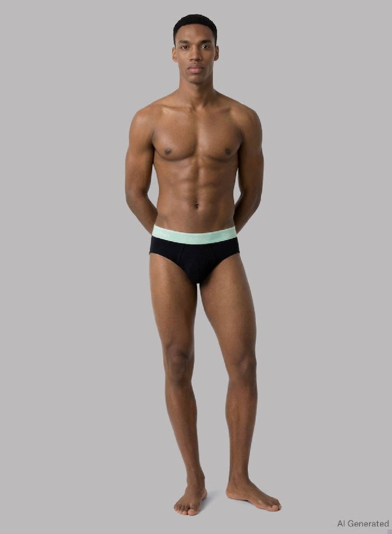 كالفن كلاين طقم 3 سراويل داخلية بريف - آيكون كوتون ستريتش - Image 3