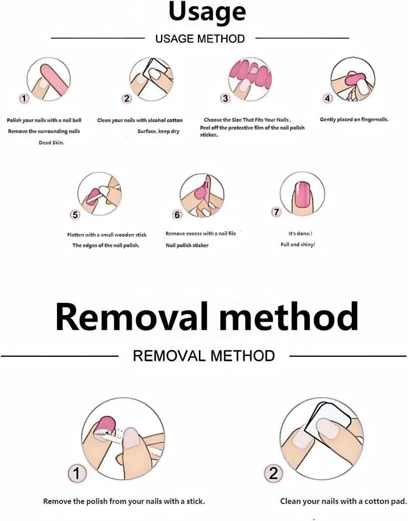 شرائط طلاء أظافر جل لامعة، لاصقة ذاتية، مقاومة للماء، لا حاجة لطبقة أساسية (10 قطع، 295 ريال سعودي) - Image 3