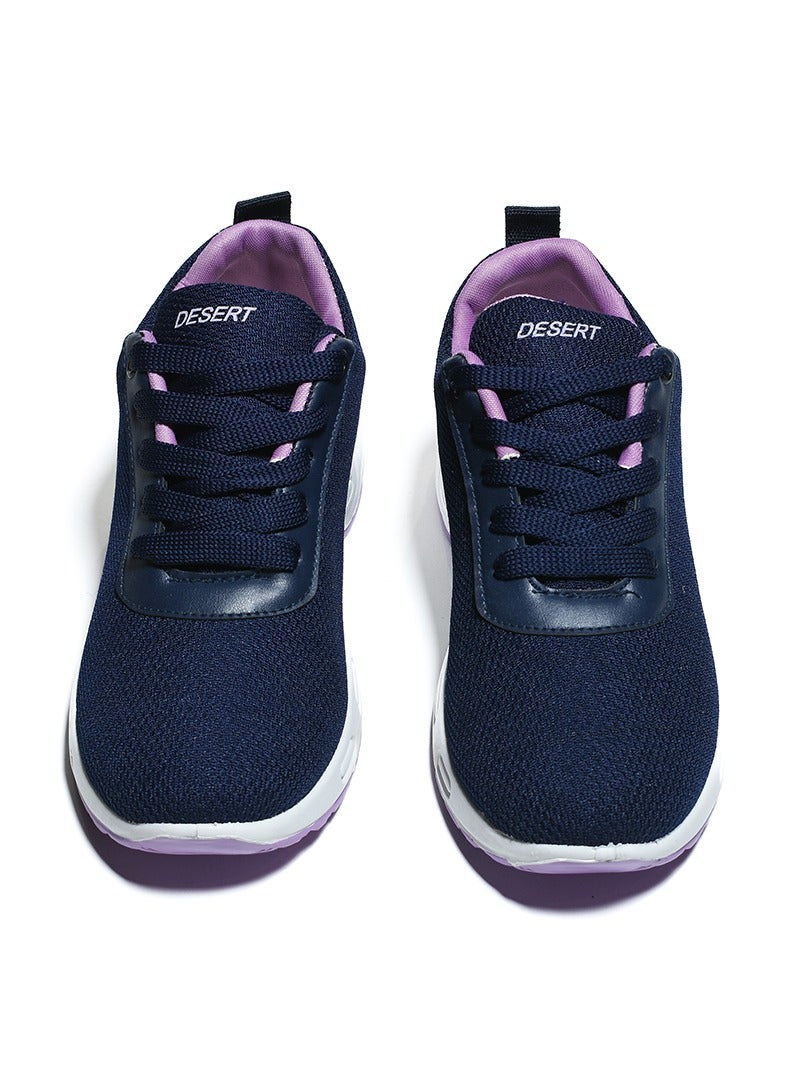 Desert Sportive Canvas Lace-up Sneakers For Kids - Image 4