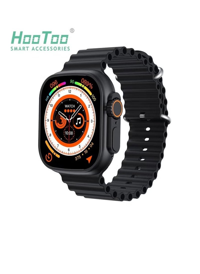 HooToo The best offer smartwatch Ultra GPS and 49mm aluminum Case With Ocean Band Midnight + with Bluetooth Wireless Headphone HT AIRBUDS 13 In-Ear Headset - Image 3