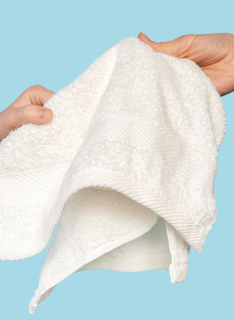 منشفة يد بيضاء فاخرة 50x80