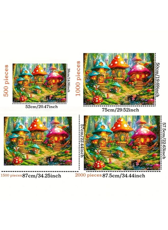 YF594 500PCS Wooden Puzzles For Adults Home Office Wall Decor Birthday Festival Gifts - Image 4