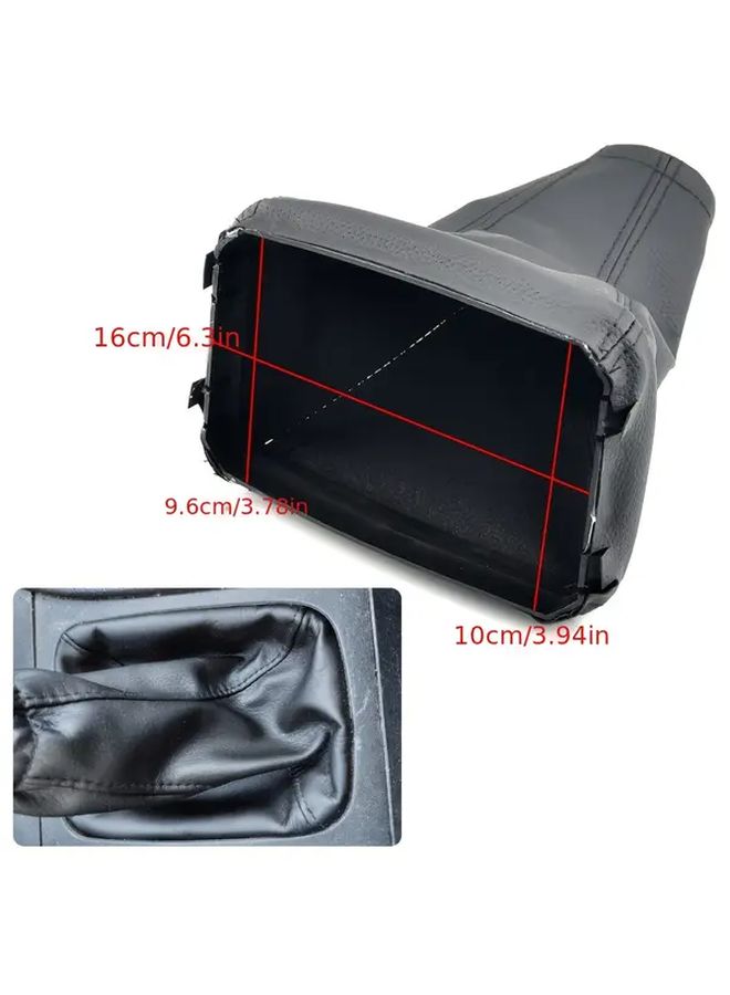 Gear Shift Knob Boot and Handbrake Boot Set Anti Slip Parking Brake Cover - Image 4