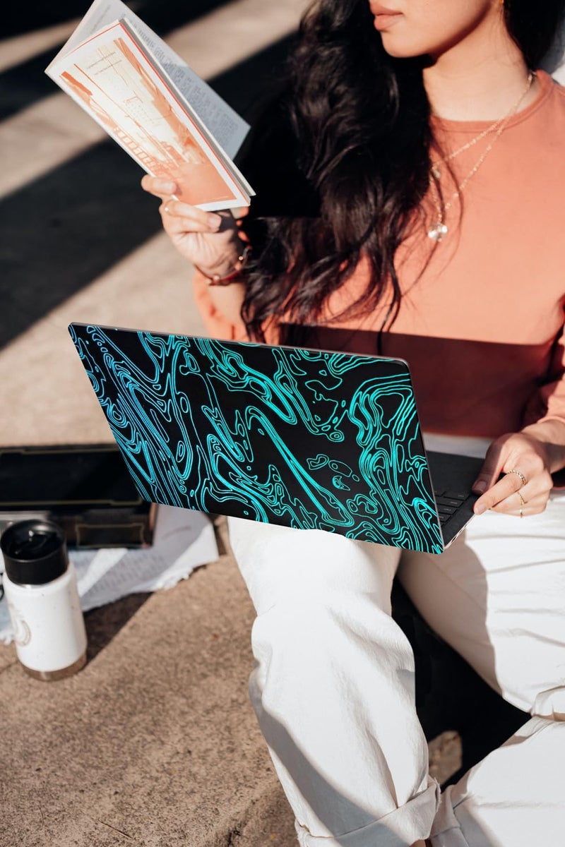 AtOdds Laptop Skin Sticker | Compatible for 16 inch Laptop - Notebook - MacBook | Bubble Free Application | Scratchproof Matte Finish | Full Body Coverage (Design-102) - Image 3