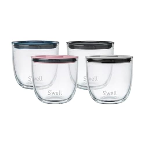 S'well Swell 16oz Glass Prep Bowl Set of 4 For Easy Meal Prep Swell Signatures Made From Durable Tempered Glass - Image 1