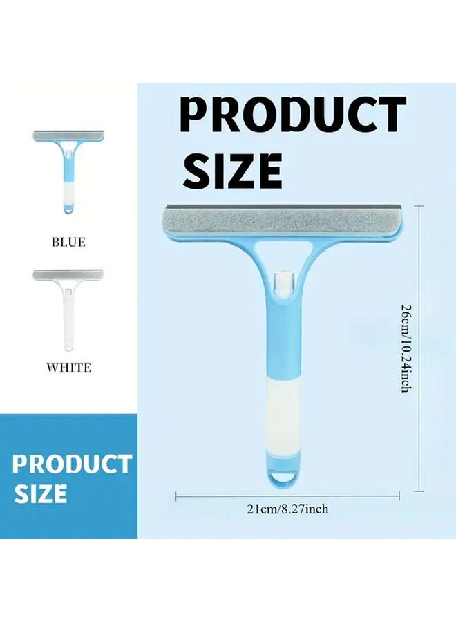 3 في 1 مكشطة تنظيف النوافذ بأسطوانة وفراشي رذاذ مع قماش المايكروفايبر أصفر وأبيض - Image 3