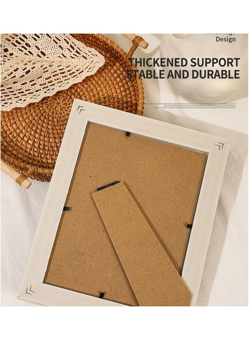 Grain Walnut Desktop Photo Frame Can be Hung On The Wall To Send Seamless Nails 8 inch - Image 5