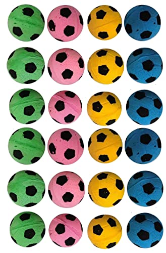 SHUYUE Foam Soccer Balls Cat Toys Balls Cat Toys 24pcs - Image 1