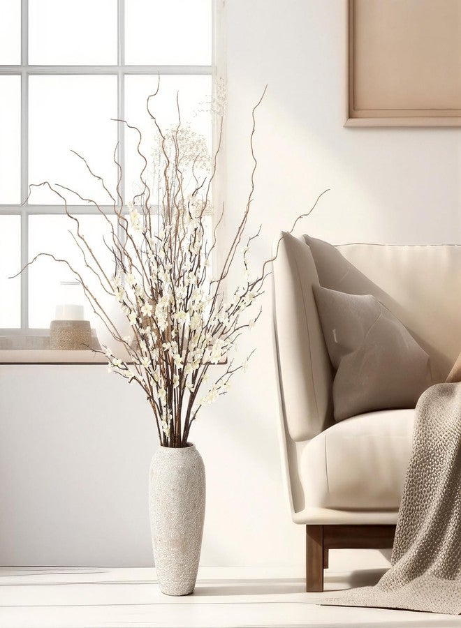 Daifunli 8 Pcs 38 Inch Artificial Flowers Cherry Blossom 45 Inch Curly Willow Branches for Spring Summer Indoor Decoration Faux Long Stem Silk Plum Blossom for Wedding Home Office Hotel Vase Decor - Image 4