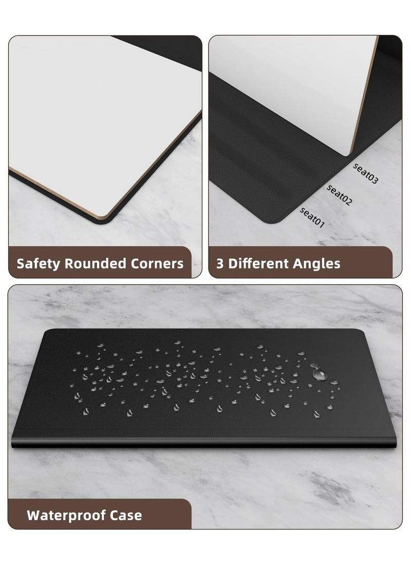 CMGTYYD Small Dry Erase Board, Portable Reusable Desktop Notepad with Stand for Desk, Students Drawing, to Do List, 9.5 * 6.6in Memo White Board for Office, Home, and School (Black)  - Image 4