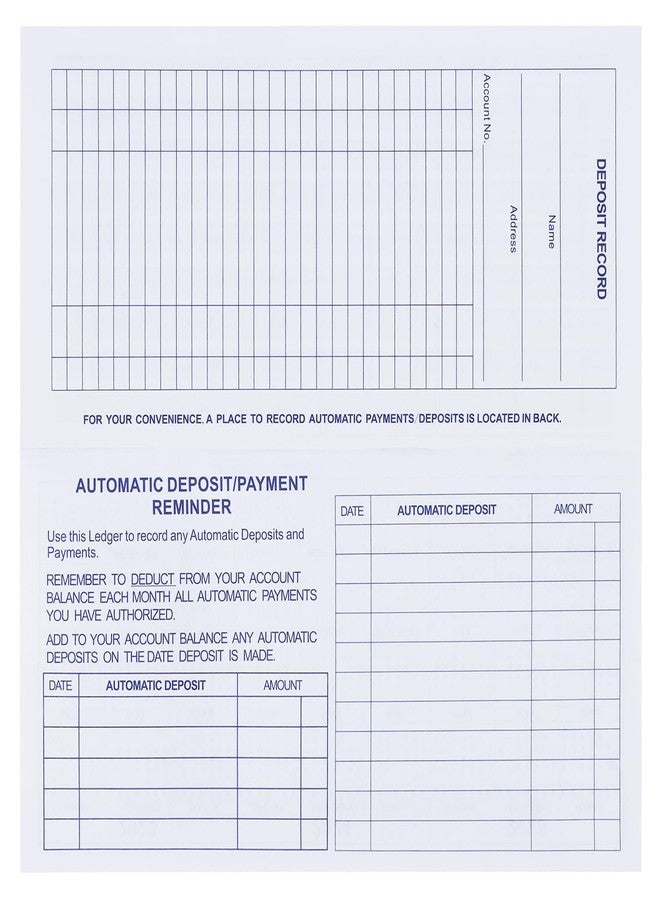 Casmonal 20 Pack Checkbook Register, Check Registers for Personal, Blank Ledger Transaction Registers for Personal or Business Bank, Check Register Book for Checking and Saving Account, Deposit and Credit Card - Image 4