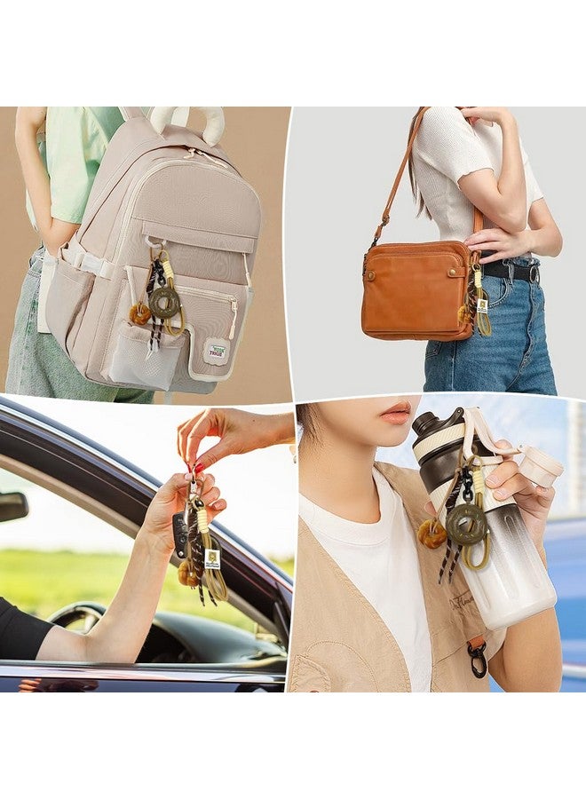 PALAY¬Æ Bag Charm Doughnut Keychain Bag Charms for Handbags Cute Nylon Braided Rope Backpack Charm Handbag Charms Gift for Women and Girls - Image 5