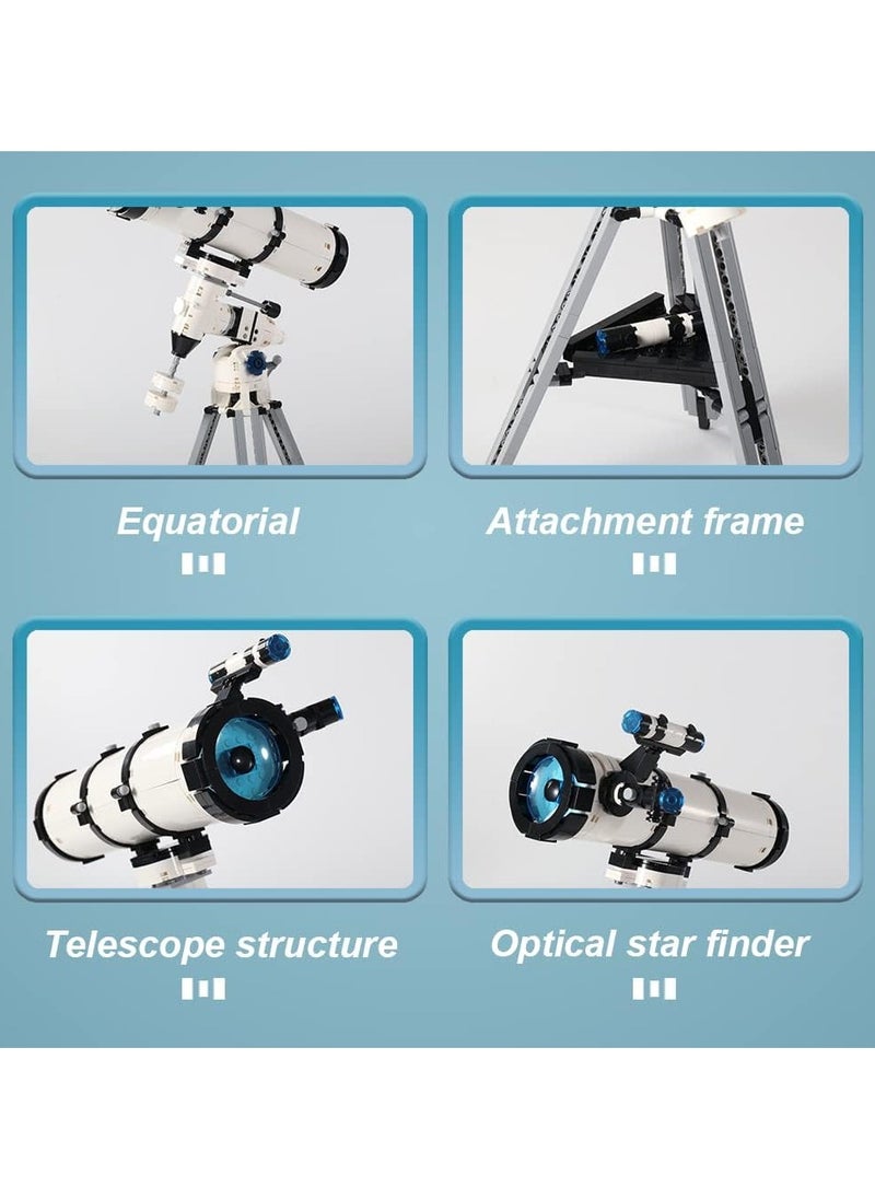 Uvini Adult Building Set, Astronaut Telescope Building Set, Mini Blocks Telescope Building Blocks Toy Set, , Home Decoration Best Gift for Boys 751PCS