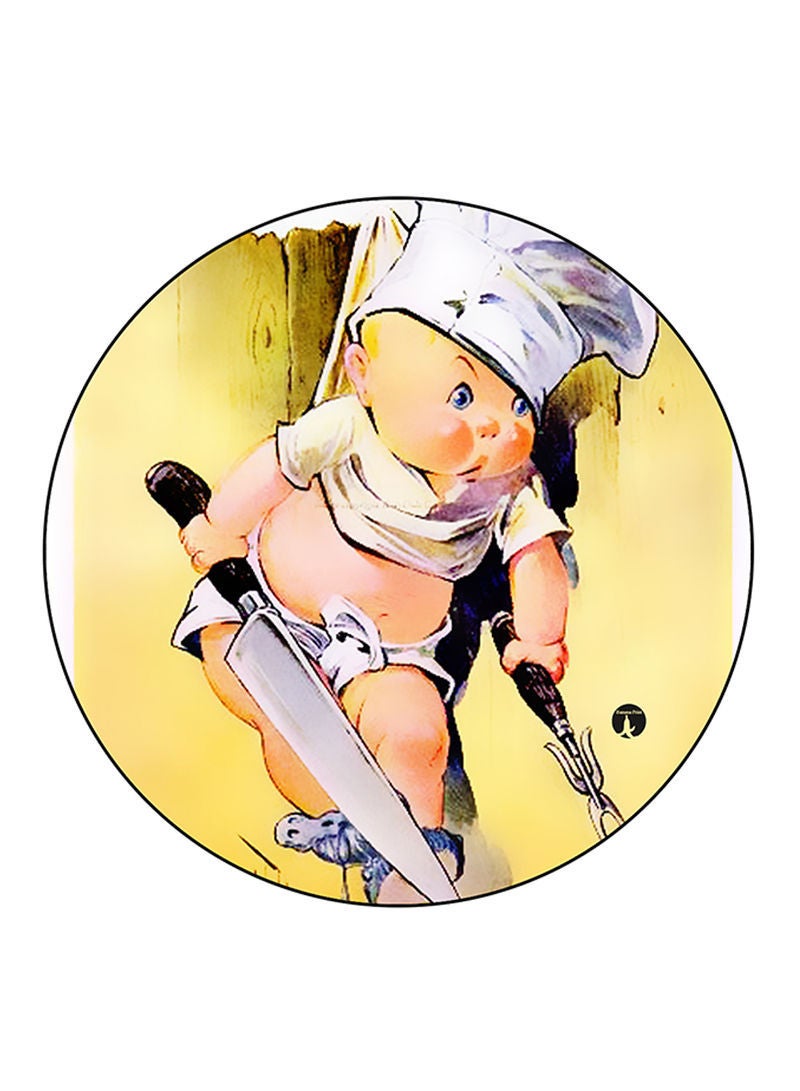 RKN Vintage Art Printed Fridge Magnet Multicolour - Image 1