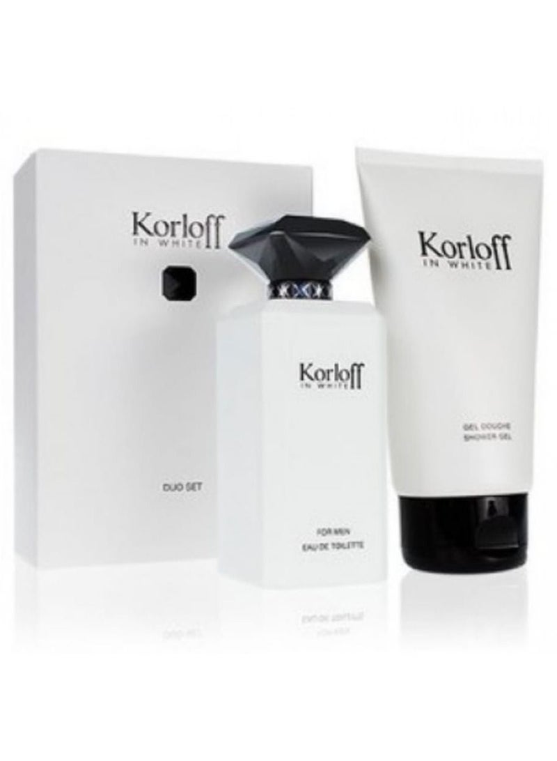 كورلوف مجموعة ان وايت عطر 88مل + جل استحمام 150 مل - Image 2