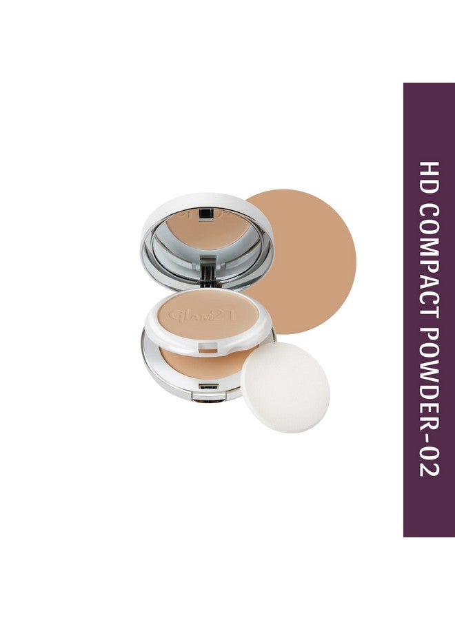 Glam 21 Glam21 2 In 1 Hd Compact Powder Oil Free Formula Long Lasting Freshness 12Hrs Stay Natural Matte Finishlight Medium20Gm - Image 2