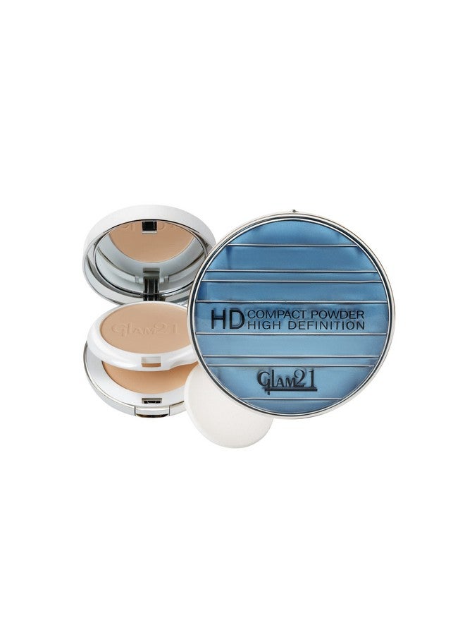 Glam 21 Glam21 2 In 1 Hd Compact Powder Oil Free Formula Long Lasting Freshness 12Hrs Stay Natural Matte Finishlight Medium20Gm - Image 1