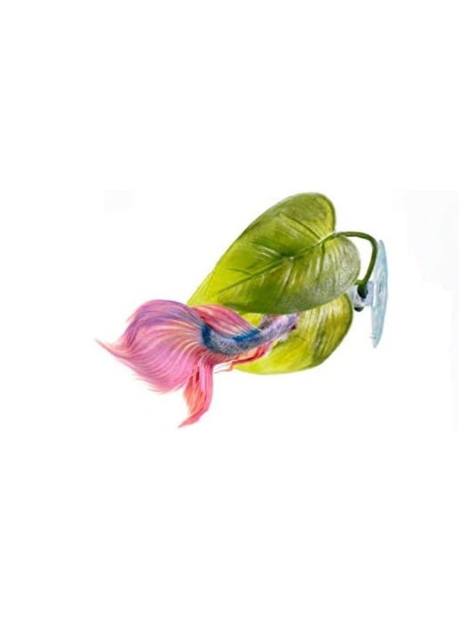 Betta Fish Leaf Hammock Aquarium Decoration, 3-Piece Simulation Plant Set for Resting - Image 4