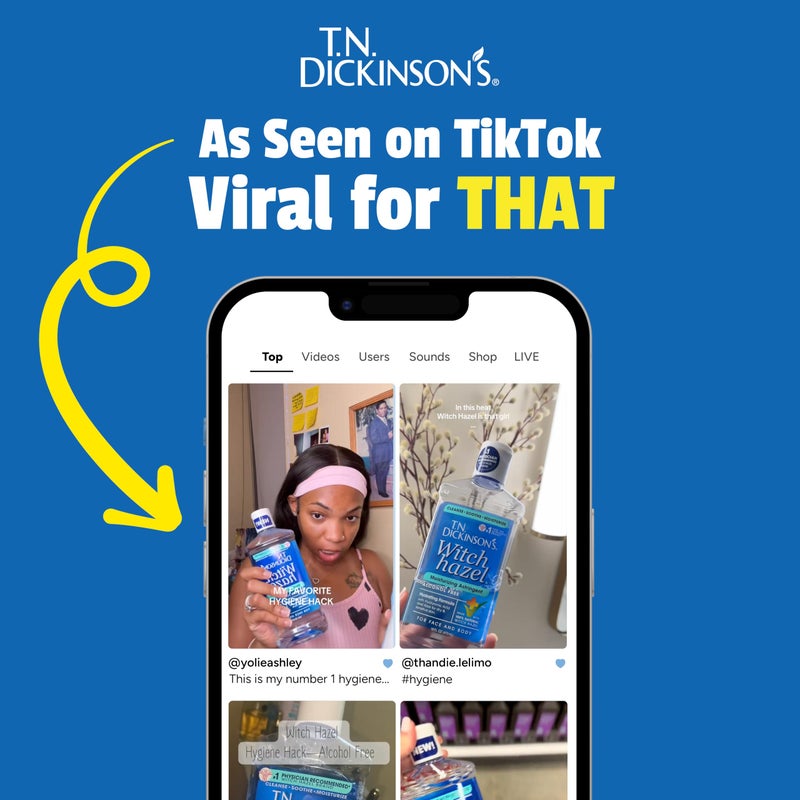 T.N. Dickinson's تونر د. ت. ن. ديكنسون خالي من الكحول من هازل الساحرة | 100% هازل ساحرة طبيعية | يهدئ، يغذي، يرطب البشرة | للوجه والجسم | 16 أونصة سائلة - Image 3