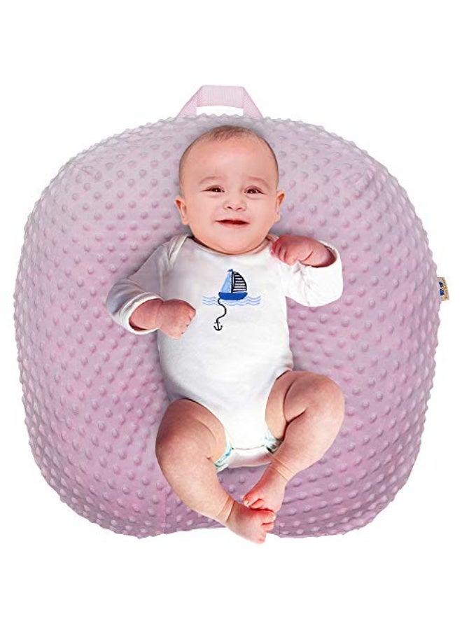 BlueSnail Strechy Newborn Lounger Cover, Removable and Ultra Soft Sung Fitted Baby Lounger Slipcover by BlueSnail(1 Pack,Pink) - Image 1