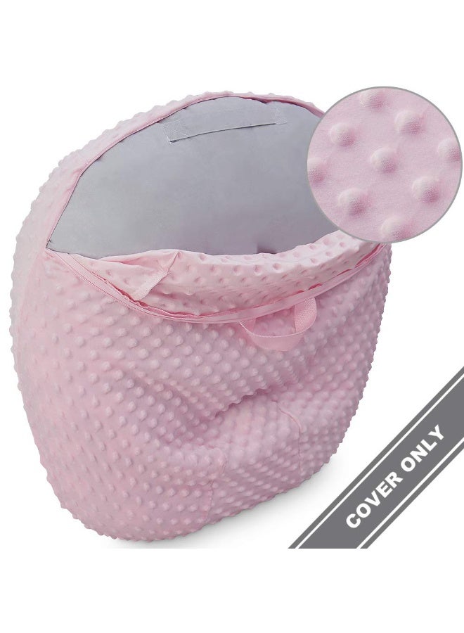 BlueSnail Strechy Newborn Lounger Cover, Removable and Ultra Soft Sung Fitted Baby Lounger Slipcover by BlueSnail(1 Pack,Pink) - Image 2