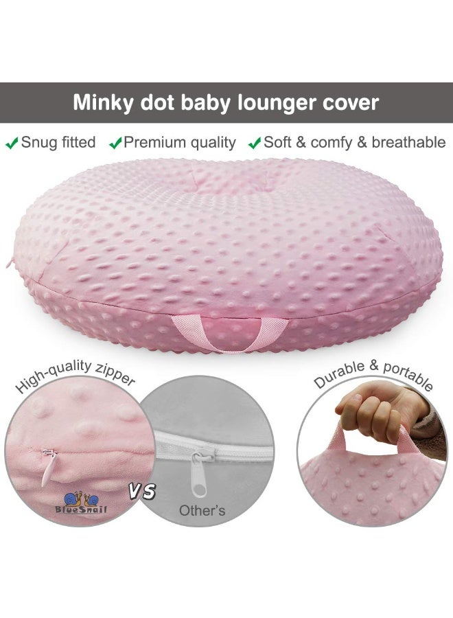 BlueSnail Strechy Newborn Lounger Cover, Removable and Ultra Soft Sung Fitted Baby Lounger Slipcover by BlueSnail(1 Pack,Pink) - Image 3