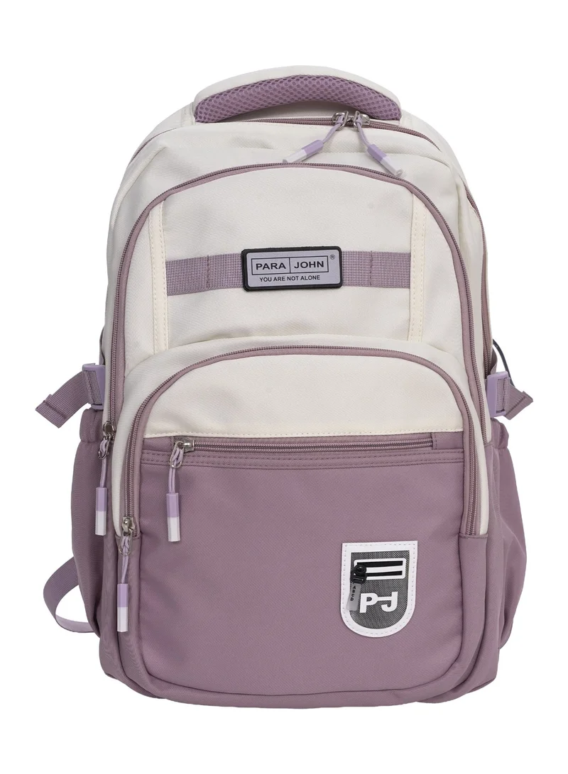 بارا جون Parajohn 18" School Bag for Boys & Girls, Lightweight Large Capacity Backpack with Multiple Compartments & Side Pockets, Purple