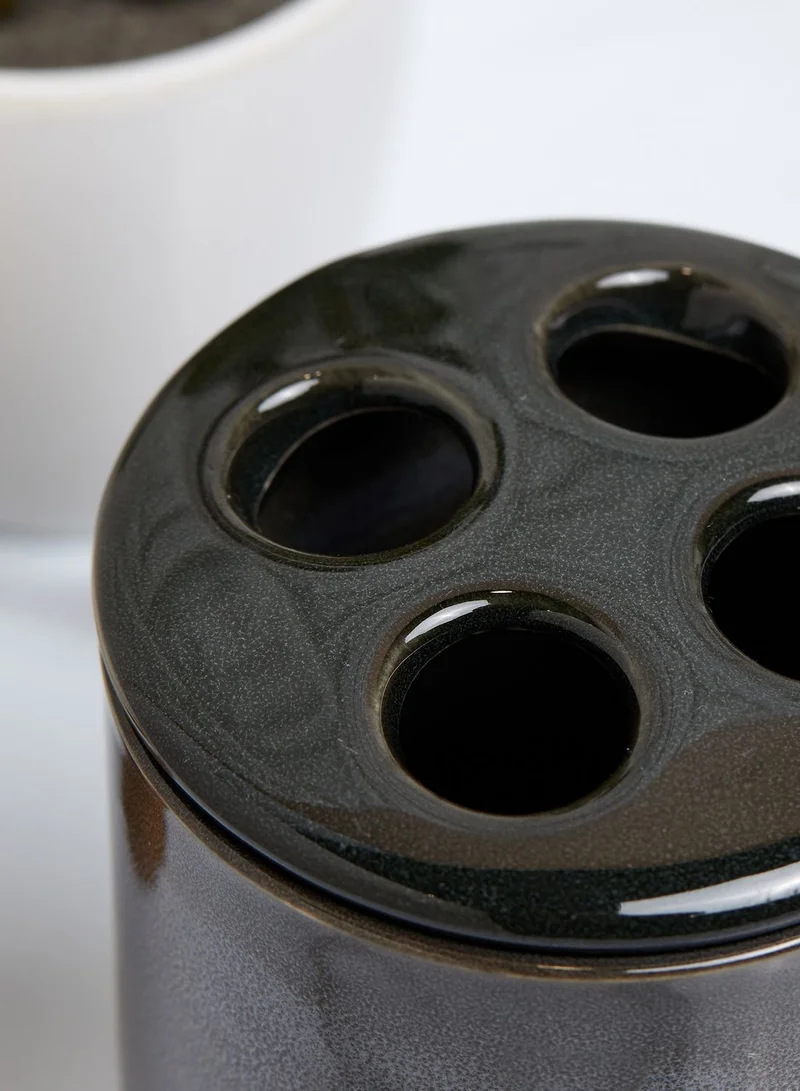 Hema Dark Grey Toothbrush Holder
