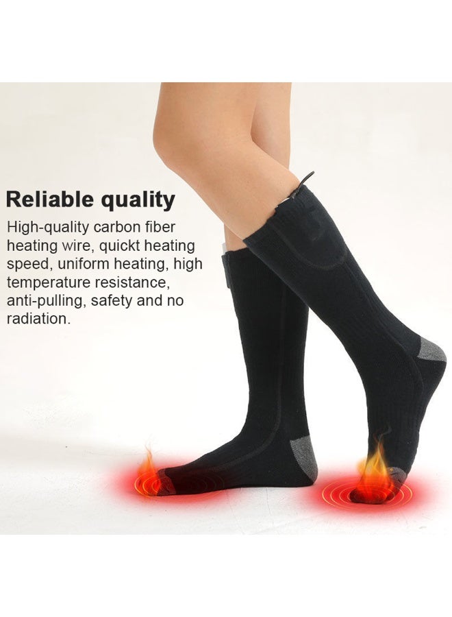 Electric Heated Socks for Men Women APP Control Rechargeable Heating Socks Battery Power Winter Warm Socks Feet Warmer for Cold Weather Camping Skiing Hiking Cycling - Image 2