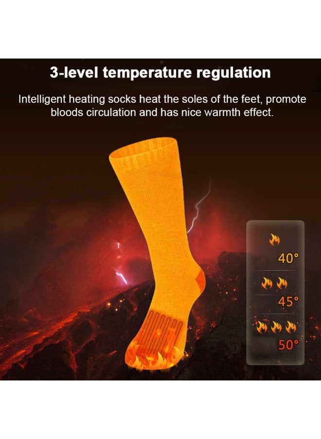 Electric Heated Socks for Men Women APP Control Rechargeable Heating Socks Battery Power Winter Warm Socks Feet Warmer for Cold Weather Camping Skiing Hiking Cycling - Image 3
