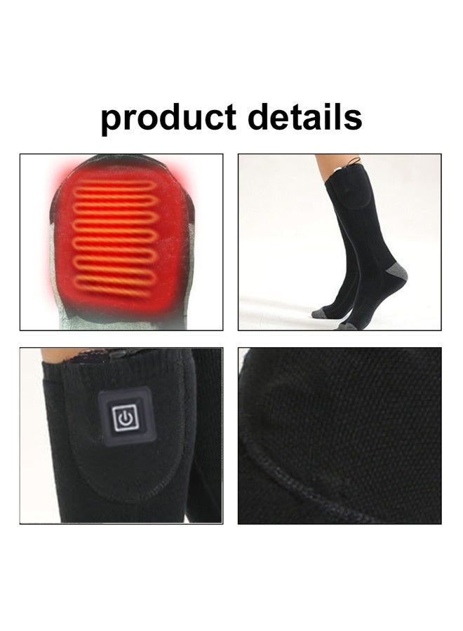 Electric Heated Socks for Men Women APP Control Rechargeable Heating Socks Battery Power Winter Warm Socks Feet Warmer for Cold Weather Camping Skiing Hiking Cycling - Image 5