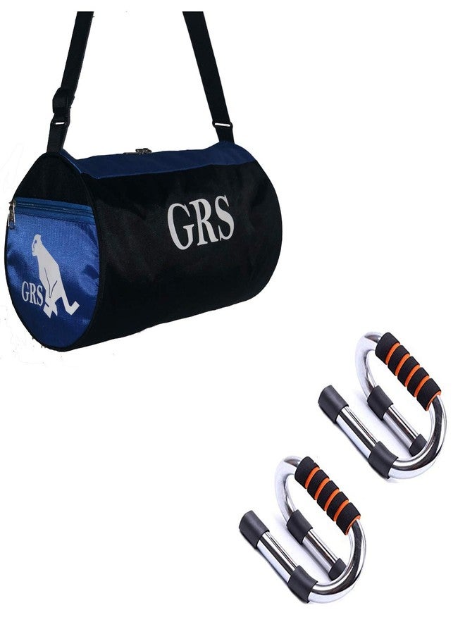 Grès GRS® SUPER_43 Push-up Bars - Strong Steel Pushup Stands & Gym Duffel Bag (Kit) - Image 1