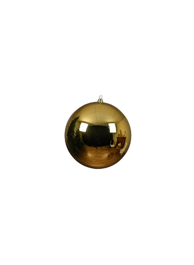 Kaemingk Christmas Decoris 25Cm Baubles Shatterproof Shiny Light Gold, 1 Piece