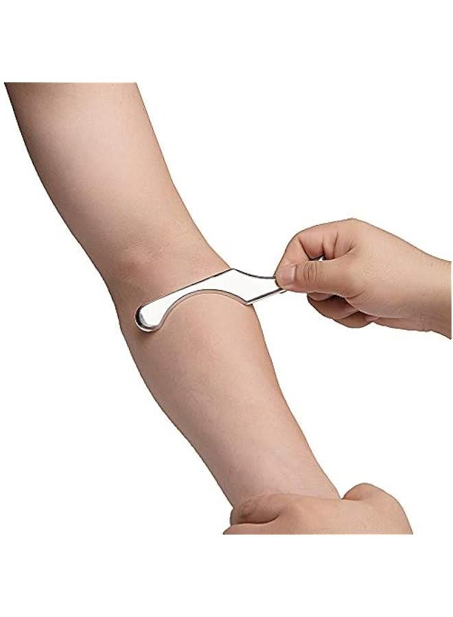 Loquat S Shape Stainless Steel Gua Sha Scraping Massage Tool - IASTM Instrument for Soft Tissue Mobilization and Therapy on Back, Legs, Arms, Neck, Shoulder. - Image 3